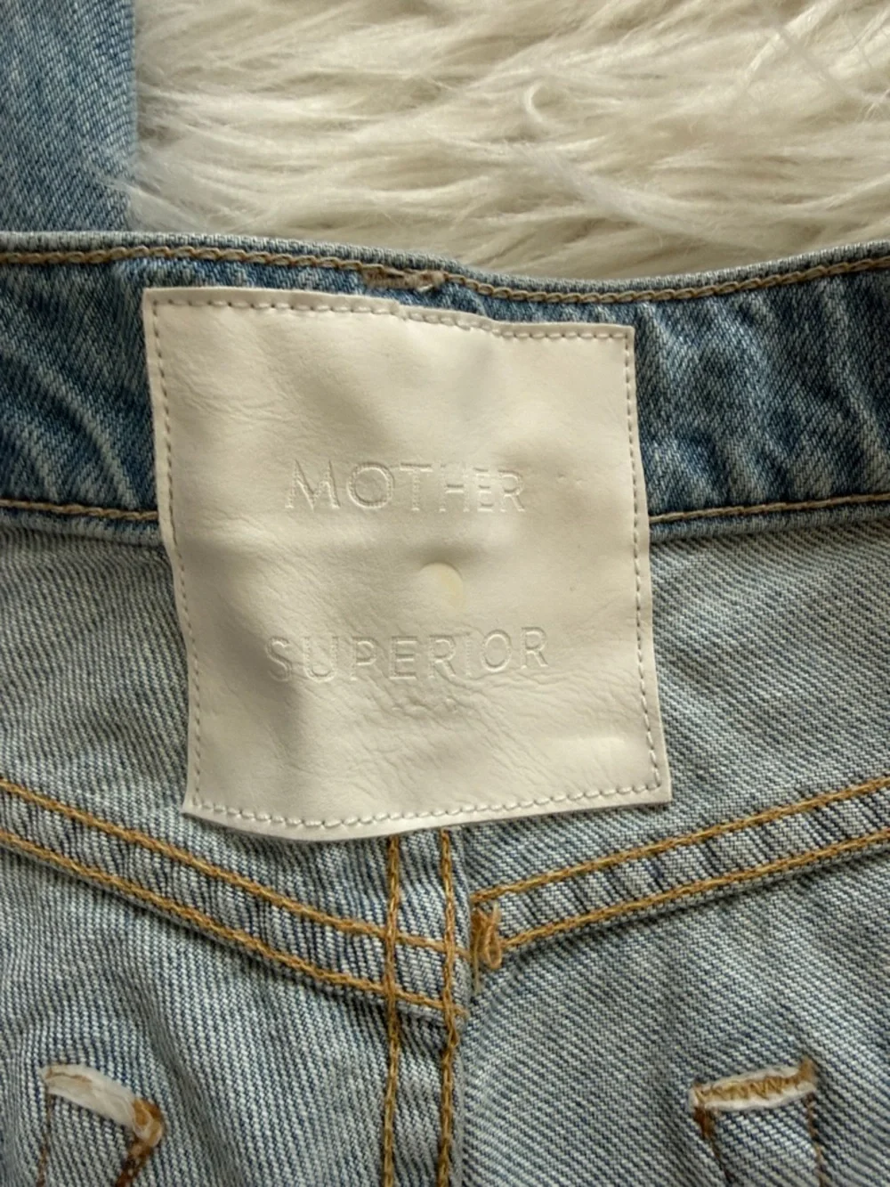 MOTHER "The Rambler Zip Ankle Fray" Blue Jeans Size 25 - Picture 9 of 16